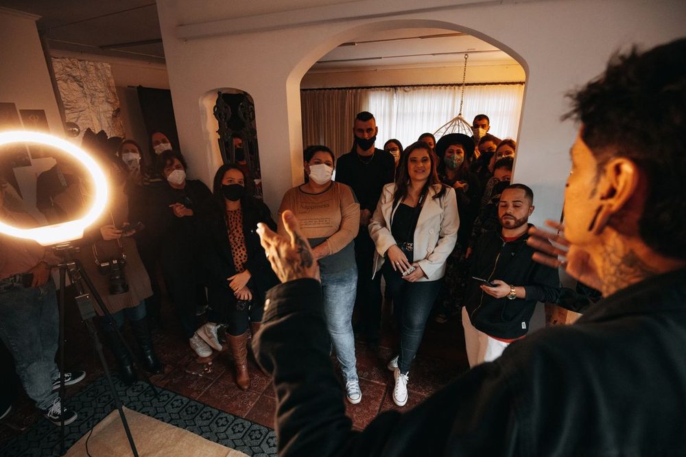 A speaker with an engaged audience